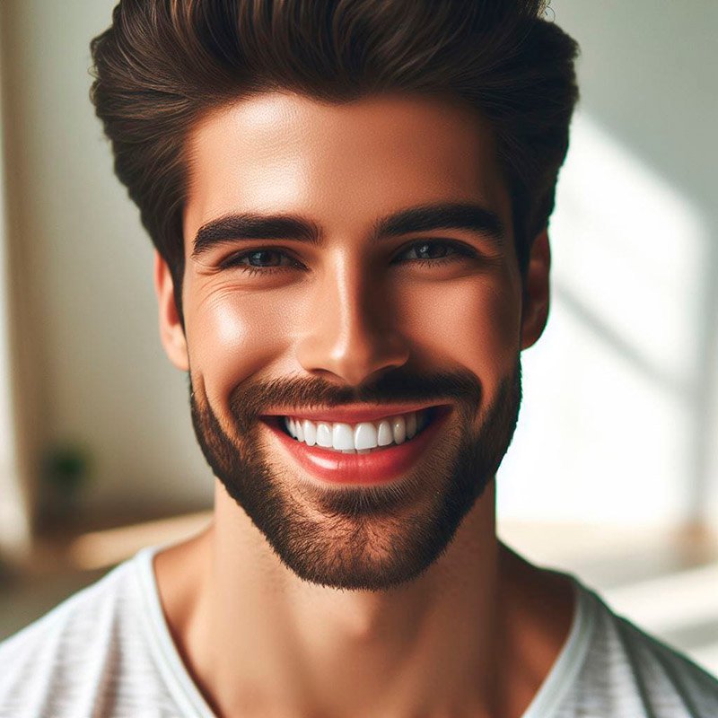hombre atractivo con carillas dentales uruguay
